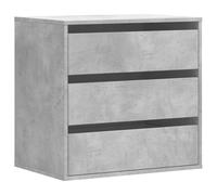 (concrete grey, 60 x 41 x 58 cm) vidaXL Corner Chest of Drawers Storage Drawer Side Cabinet Engineered Wood