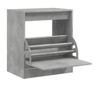 vidaXL Shoe Cabinet Concrete Grey 60x42x69 cm Engineered Wood NEW