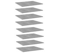 (concrete grey, 60 x 50 x 1.5 cm/ 8 pcs) vidaXL Bookshelf Board Extra Shelf Replacement Panel DIY Board Engineered Wood