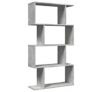 (concrete grey, 70 x 24 x 129 cm) vidaXL Room Divider Bookcase 6-Tier Shelf Bookshelf Engineered Wood