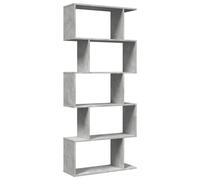 (concrete grey, 70 x 24 x 161 cm) vidaXL Room Divider Bookcase 6-Tier Shelf Bookshelf Engineered Wood