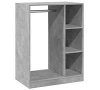 (concrete grey, 74x48x102 cm/10 kg) vidaXL Wardrobe Organiser Bedroom Closet Clothes Storage Shelf Engineered Wood