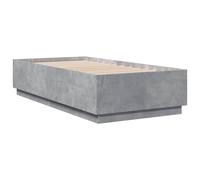 (concrete grey, 75 x 190 cm) vidaXL Bed Frame Bedroom Bed Base Bedstead Mattress Foundation Engineered Wood