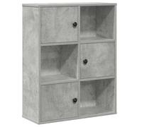 vidaXL Bookcase Concrete Grey 60x24x76.5 cm Engineered Wood