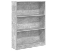 (concrete grey, 80 x 24 x 109 cm) vidaXL Book Cabinet Display Rack Bookshelf Storage Shelf Rack Engineered Wood