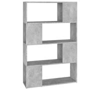 (concrete grey, 80 x 24 x 124.5 cm) vidaXL Book Cabinet Room Divider Engineered Wood Privacy Screen