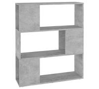 vidaXL Book Cabinet Room Divider Concrete Grey 80x24x94 cm Engineered Wood, Grey