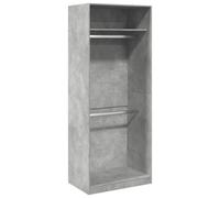 (concrete grey, 80 x 50 x 200 cm/ 1 shelf piece) vidaXL Wardrobe Clothing Storage Hanger Clothes Cabinet Closet Engineered Wood