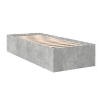 (concrete grey, 90 x 190 cm/ 35 cm) vidaXL Bed Frame Bed Base Sonoma Oak 75x190 cm Small Single Engineered Wood
