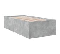 (concrete grey, 90 x 190 cm/ 45 cm) vidaXL Bed Frame Bed Base Sonoma Oak 75x190 cm Small Single Engineered Wood