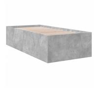 (concrete grey, 90 x 200 cm/ 45 cm) vidaXL Bed Frame Bed Base Sonoma Oak 75x190 cm Small Single Engineered Wood