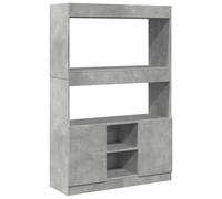 (concrete grey, 92 x 33 x 140 cm) vidaXL Highboard Sideboard Storage Organiser Cabinet Cupboard Engineered Wood