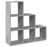 (concrete grey, 99 x 29 x 99 cm) vidaXL Room Divider Bookcase Storage Shelf Book Rack Bookshelf Engineered Wood