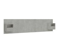 (concrete grey, One drawer and one shelf) vidaXL Bed Headboard with Cabinets Bed Header Bed Cabinet Engineered Wood