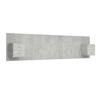(concrete grey, Two drawers) vidaXL Bed Headboard with Cabinets Bed Header Bed Cabinet Engineered Wood