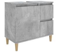 Bathroom Cabinet Cupboard Storage Concrete Grey Engineered Wood vidaXL