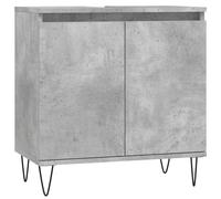 (concrete grey) vidaXL Bathroom Cabinet Vanity Unit Highboard Cupboard White Engineered Wood