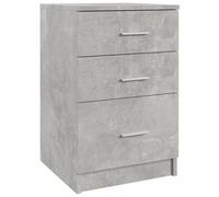 (Concrete grey) vidaXL Bed Cabinet Engineered Wood Nightstand End Side Table Multi Colours