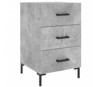 vidaXL Bedside Cabinet Concrete Grey 40x40x66 cm Engineered Wood, Grey