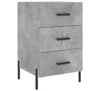 Vidaxl Bedside Cabinet Concrete Grey 40X40X66 Cm Engineered Wood, Grey
