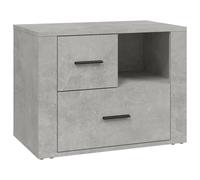 Vidaxl Bedside Cabinet Concrete Grey 60X36X45 Cm Engineered Wood, Grey