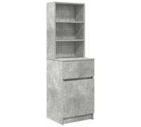 (concrete grey) vidaXL Bedside Cabinet Grey Sonoma 39x35x125 cm Engineered Wood bedside table