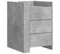 (concrete grey) vidaXL Bedside Cabinet Nightstand Bed Cabinet Bed Side Table Engineered Wood