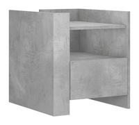 (concrete grey) vidaXL Bedside Cabinet Nightstand Bed Side Table Sonoma Oak Engineered Wood
