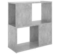 vidaXL Book Cabinet Concrete Grey 60x24x63 cm Engineered Wood, Grey