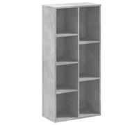(concrete grey) vidaXL Bookcase Bookshelf Rack Storage Cabinet Book Stand Engineered Wood
