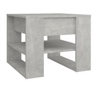 vidaXL Coffee Table Concrete Grey 55.5x55x45 cm Engineered Wood, Grey