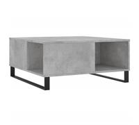 vidaXL Coffee Table Concrete Grey 80x80x36.5 cm Engineered Wood, Grey