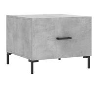 (concrete grey) vidaXL Coffee Table Side Table Sofa Table High Gloss White Engineered Wood