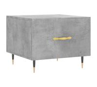 (concrete grey) vidaXL Coffee Table Side Table Sofa Table High Gloss White Engineered Wood