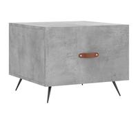 (concrete grey) vidaXL Coffee Table Side Table Sofa Table High Gloss White Engineered Wood
