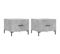 (concrete grey) vidaXL Coffee Table Side Table Sofa Table Telephone Table Engineered Wood