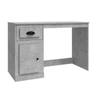 (concrete grey) vidaXL Desk Computer Desk Office Writing Desk with Drawer Engineered Wood