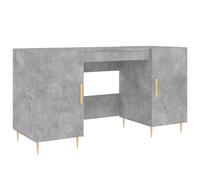 vidaXL Desk Concrete Grey 140x50x75 cm Engineered Wood, Grey