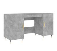 vidaXL Desk Concrete Grey 140x50x75 cm Engineered Wood