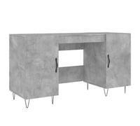 (concrete grey) vidaXL Desk Computer Desk Writing Table Work Table Sonoma Oak Engineered Wood