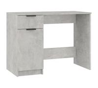 (Concrete grey) vidaXL Desk Engineered Wood Home Office Computer Table Study Writing Desk
