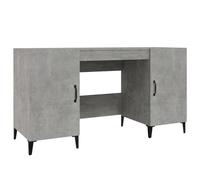 (Concrete grey) vidaXL Desk Engineered Wood Office Computer Study Writing Desk Multi Colours