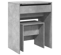 (concrete grey) vidaXL Dressing Table and Stool Bedroom Cosmetic Table Vanity Makeup Table