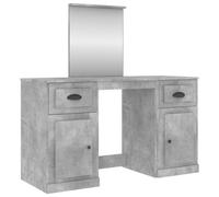Vidaxl Dressing Table With Mirror Concrete Grey 130X50X132.5 Cm Dressing Tables