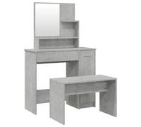 (Concrete grey) vidaXL Dressing Table Set Bedroom Makeup Table Vanity Desk Cosmetic Table