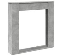 vidaXL Fireplace Surround Mantel Concrete Grey Engineered Wood 100x20x100 cm