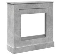 vidaXL Fireplace Surround Concrete Grey 90x30x90 cm Engineered Wood