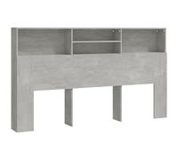 (concrete grey) vidaXL Headboard Cabinet Bedroom Bookcase Headboard Furniture Multi Colours