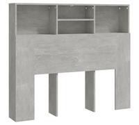 (concrete grey) vidaXL Headboard Cabinet Bedroom Bookcase Headboard Furniture Multi Colours