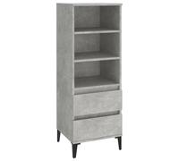vidaXL Highboard Concrete Grey 40x36x110 cm Engineered Wood